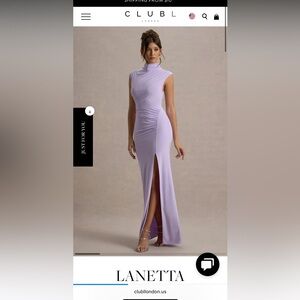 Club L London lilac maxi dress